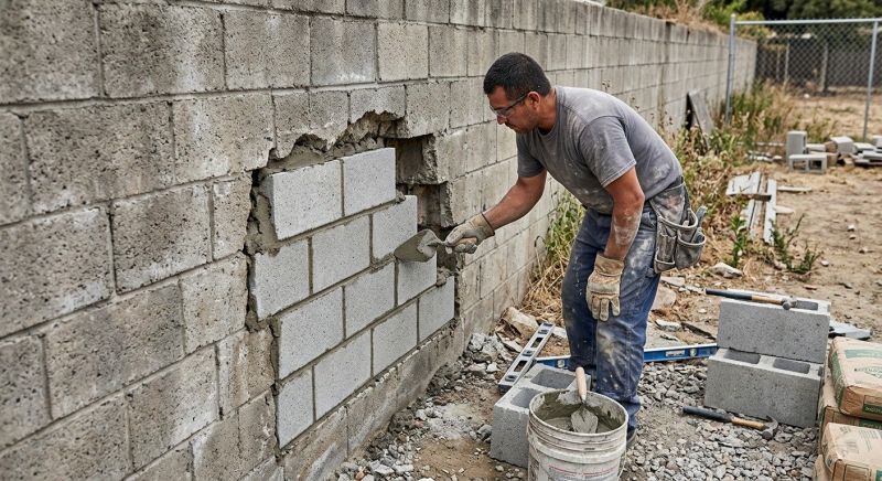 Block Wall Repair in Magna, UT