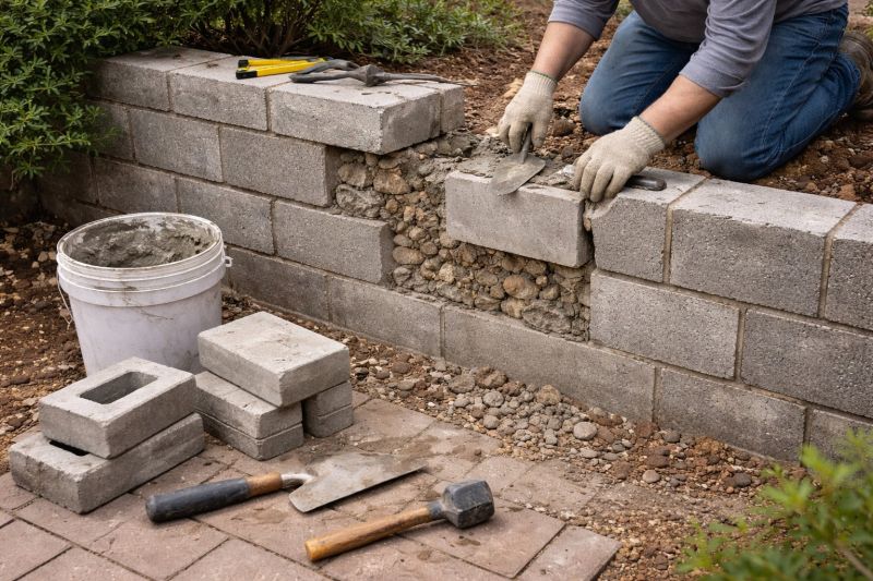 Block Wall Repair in Riverton, UT
