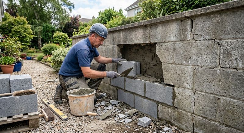 Block Wall Repair in South Jordan, UT
