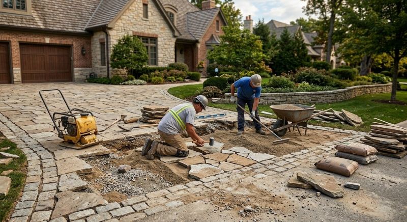 Brick Driveway Repair in Tooele, UT