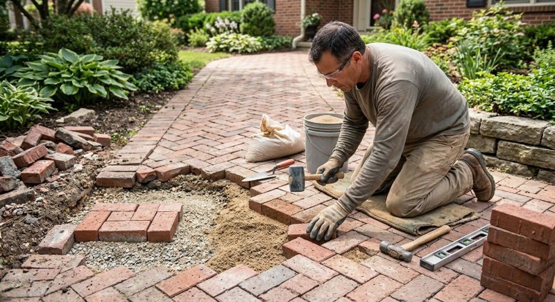 Brick Pathway Repair in Tooele, UT