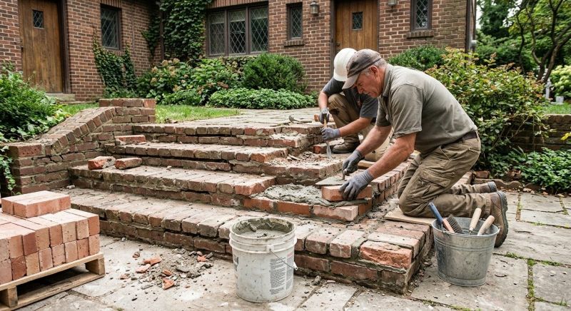 Brick Stairs Repair in Magna, UT