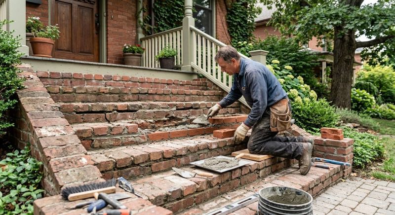 Brick Stairs Repair in Salt Lake City, UT