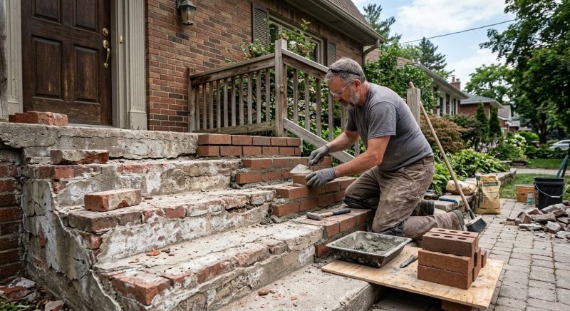 Brick Steps Repair in Tooele, UT