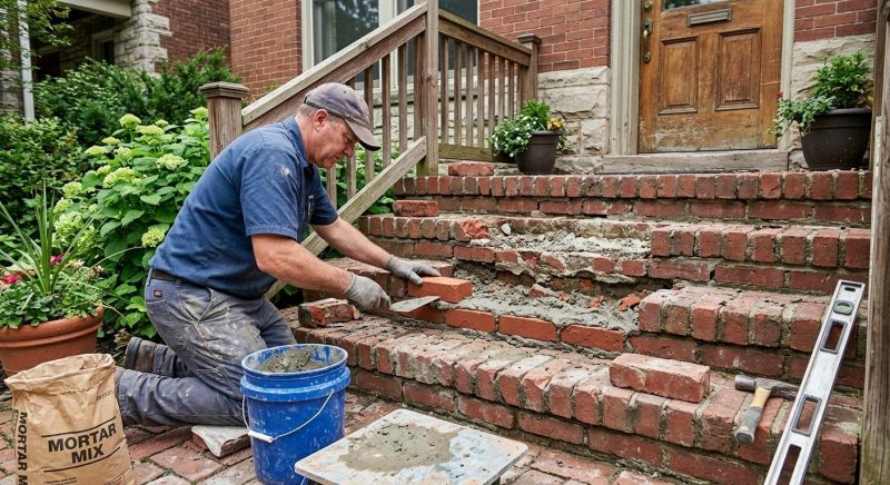 Brick Stoop Repair in Tooele, UT
