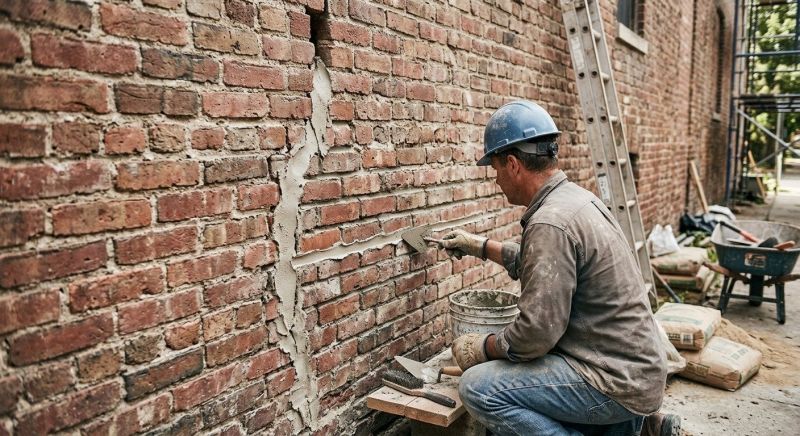 Brick Wall Repair in Midvale, UT