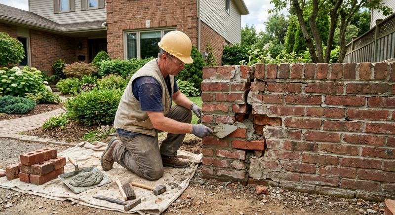 Brick Wall Repair in South Jordan, UT