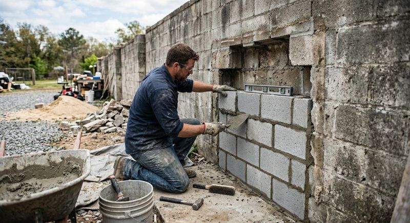 Concrete Block Repair in Magna, UT