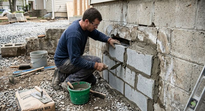 Concrete Block Repair in Stockton, UT