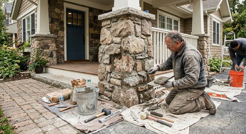 Stone Column Repair in Tooele, UT